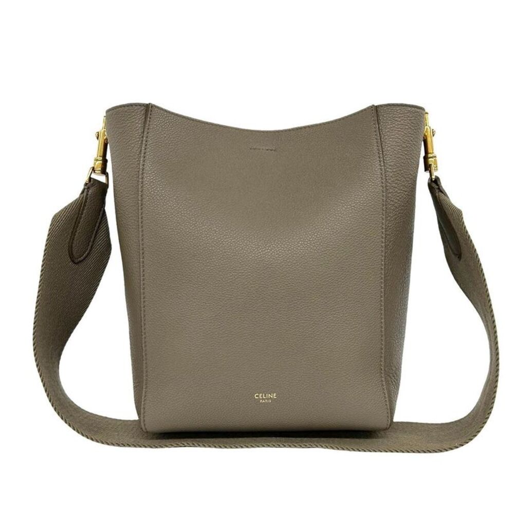 CELINE Sangle Bucket Small Leather Shoulder Bag